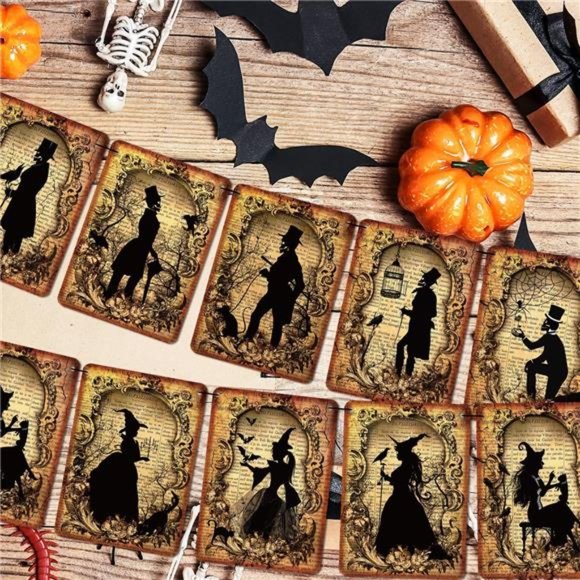 Halloween Decorations Vintage Halloween Banner Gothic Skull Halloween Garland - Picture 5 of 6